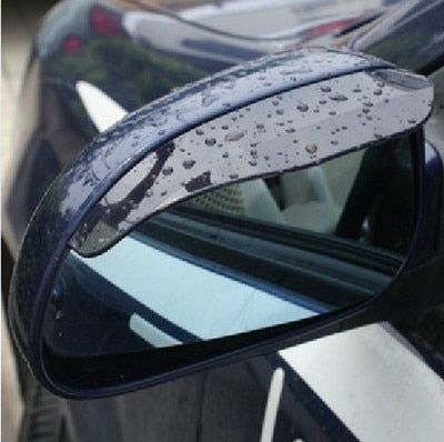 Universal Flexible PVC Car Accessories Rearview Mirror Rain Shade Rainproof Blades Car Back Mirror Eyebrow Rain Cover 2Pcs