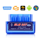 New OBD V2.1 V1.5 mini ELM327 OBD2 Bluetooth Auto Scanner OBDII 2 Car ELM 327 Tester Diagnostic Tool for Android Windows Symbian