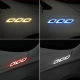 2X Car reflective sticker door handle door bowl Protection for Ferrari BMW Audi Toyota  Honda Mazda Hyundai Mercedes Benz Ford