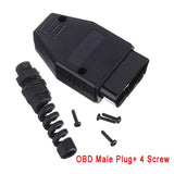 30cm/60cm/1.5m/2m 16 Pin Male / Female OBD2 II Connector Cable + OBD Male Plug Extender Opening Cable, 16pin Female Opening Wire