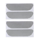 FORAUTO 4 Pieces/set Car Reflective Stickers Car Door Wheel Eyebrow Sticker Decal Warning Tape Safety Mark Reflective Strips